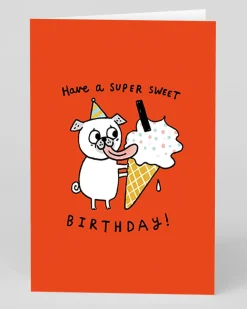 Personalised Super Sweet Pug Birthday Card | Ohh Deer