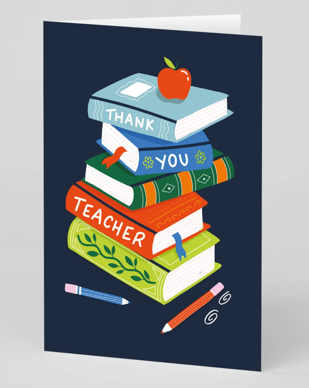 Personalised Thank You Teacher Books Card | Ohh Deer