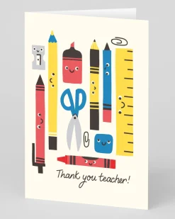 Personalised Thank You Teacher Stationery Greeting Card | Ohh Deer