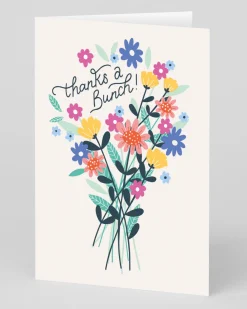 Personalised Thanks A Bunch Flowers Greeting Card | Ohh Deer