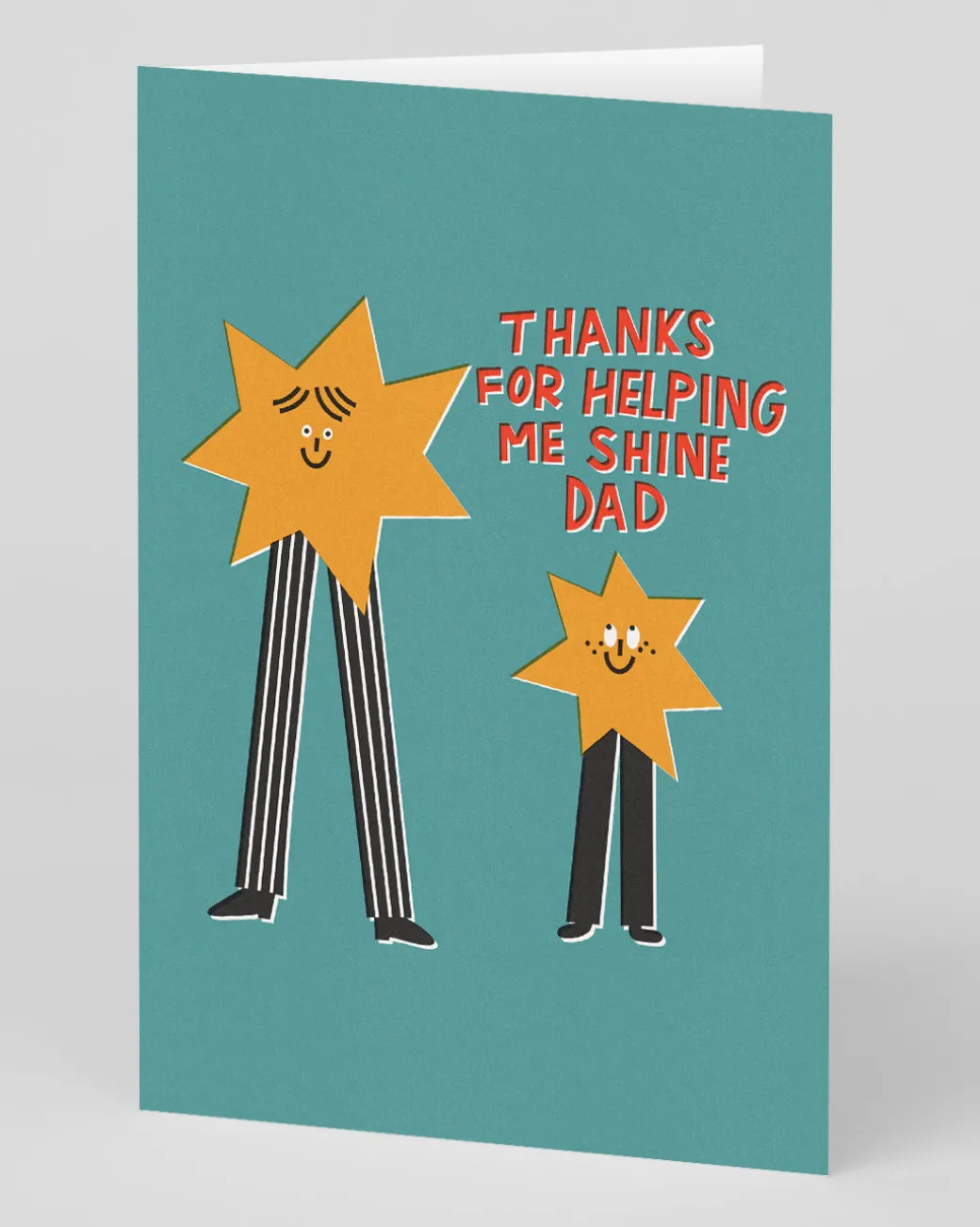 Personalised Thanks For Helping Me Shine Father's Day Card | Ohh Deer
