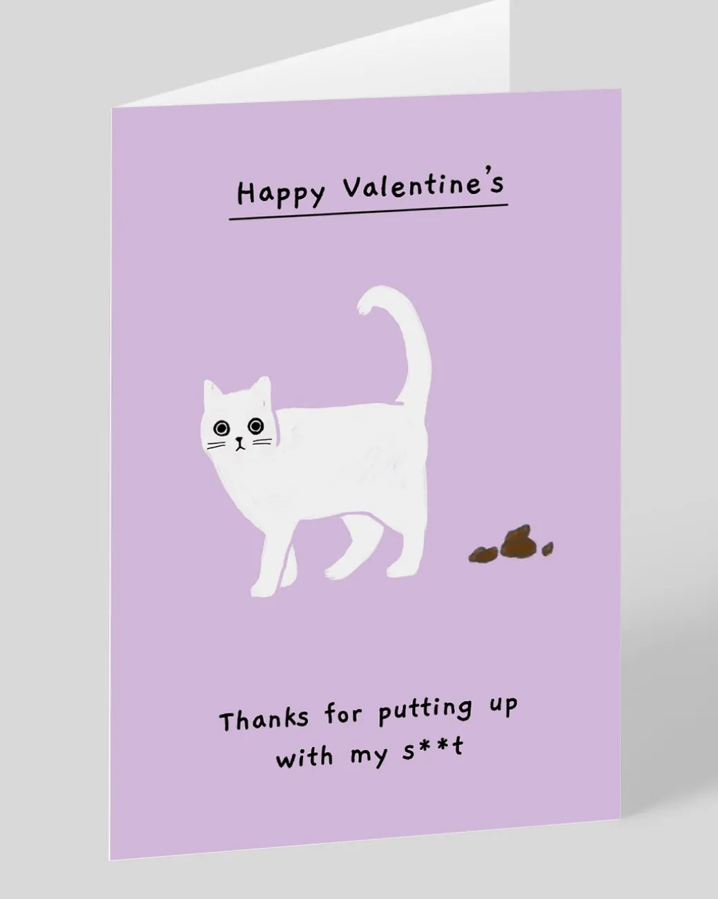 Personalised Thanks For Putting Up With My Sh*t Valentine's Day Card | Ohh Deer