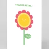 Personalised Thanks Petal Greeting Card