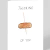 Personalised Thinking Of You Cocktail Sausage Greeting Card | Ohh Deer