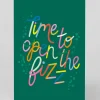 Personalised Time To Open The Fizz Greeting Card | Ohh Deer