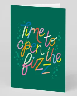 Personalised Time To Open The Fizz Greeting Card | Ohh Deer