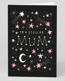 Personalised To A Stellar Mum Stars Greeting Card | Ohh Deer