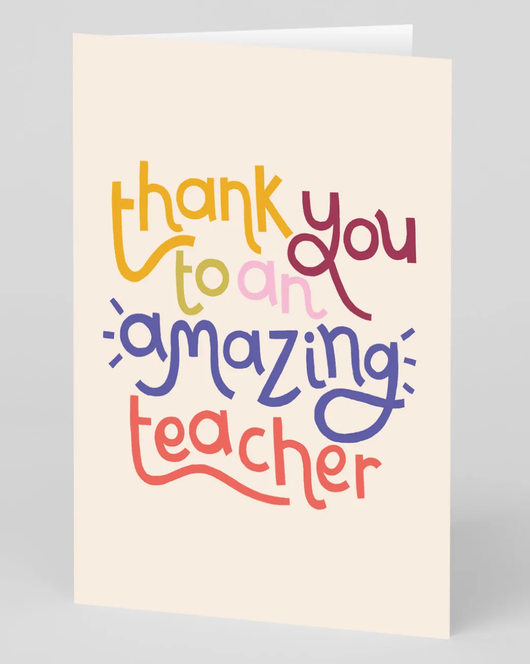 Personalised To An Amazing Teacher Thank You Card | Ohh Deer