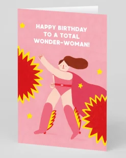 Personalised Total Wonder Woman Birthday Card