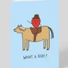 Personalised Want a Ride Card | Ohh Deer