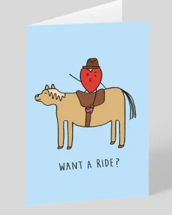 Personalised Want a Ride Card | Ohh Deer