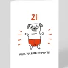 Personalised Wear Your Party Pants! 21st Birthday Card | Ohh Deer