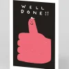 Personalised Well Done Thumbs Up Greeting Card | Ohh Deer