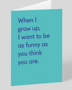 Personalised When I Grow Up Funny Birthday Card | Ohh Deer