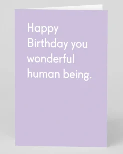 Personalised Wonderful Human Being Birthday Card | Ohh Deer