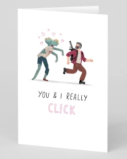 Personalised You And I Really Click Running Greeting Card | Ohh Deer