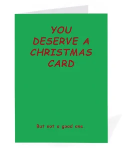 Personalised You Deserve a Christmas Card | Ohh Deer