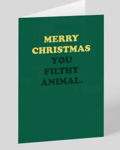Personalised You Filthy Animals Christmas Card | Ohh Deer
