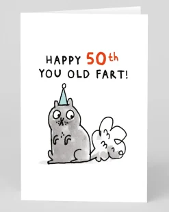 Personalised You Old Fart 50th Birthday Card | Ohh Deer