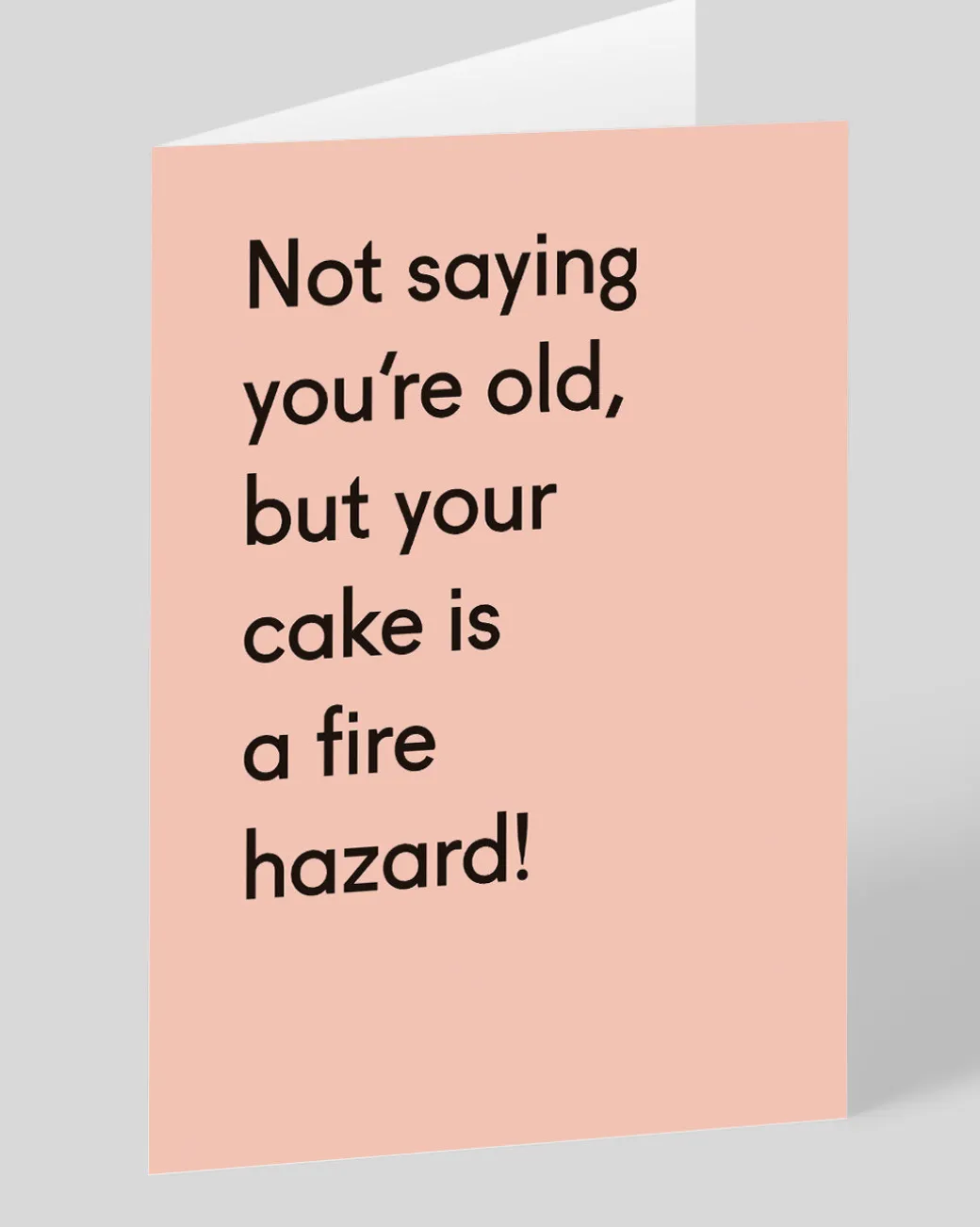 Personalised Your Cake Is a Fire Hazard Birthday Card | Ohh Deer