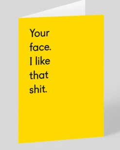 Personalised Your Face. I Like That Shit. Greeting Card | Ohh Deer