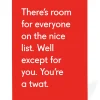Personalised You're A Twat Christmas Card | Ohh Deer