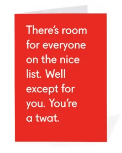 Personalised You're A Twat Christmas Card | Ohh Deer
