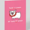 Personalised Youre My Weirdo Dog Greeting Card | Ohh Deer