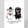 Personalised You're No Longer Living In Sin Wedding Card | Ohh Deer
