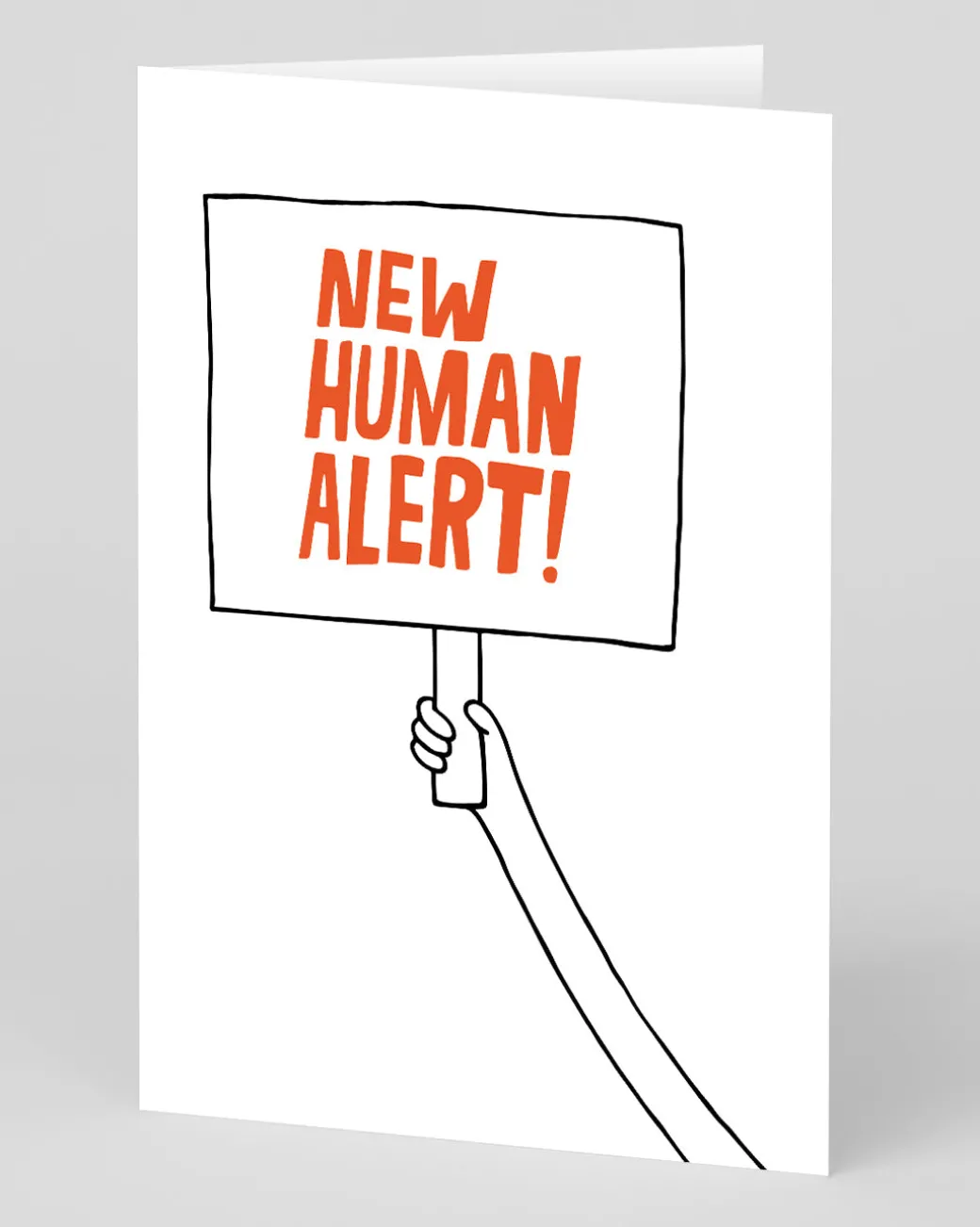 Personalsied New Human Alert Greeting Card | Ohh Deer