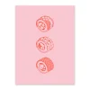 Pink and Red Sushi 1 Riso Print (8x6)
