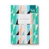 Playful Geometrics Turquoise Prism A6 Premium Perfect Bound Notebook