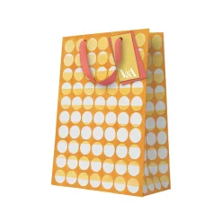 Playful Geometrics Yellow Eclipse Large Gift Bag