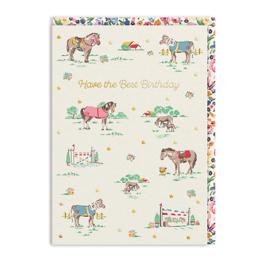Ponies Best Birthday Card