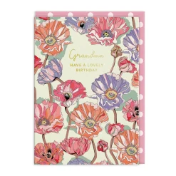 Poppy Repeat Grandma Birthday Card