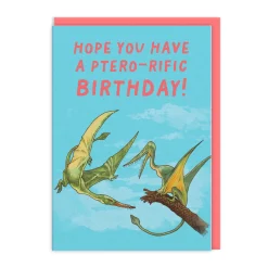 Ptereodactyl Birthday Card