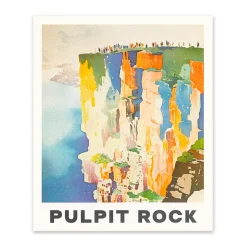 Pulpit Rock Riso Print (12x10)