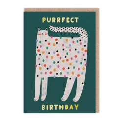 Purr-fectly Spotty Cat Happy Birthday Card | Ohh Deer