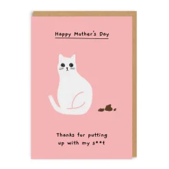 Putting up with my sh*t Mother's Day Card | Ohh Deer