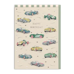 Race Cars Birthday Card
