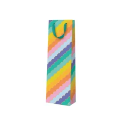 Rainbow Scallops Bottle Bag