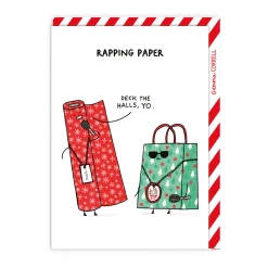 Rapping Paper Christmas Card - Gemma Correll | Ohh Deer