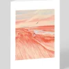 Red Grass Fields Greeting Card | Ohh Deer