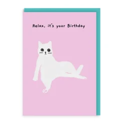 Relax It's Your Birthday Greeting Card | Ohh Deer