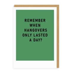Remember Hangovers Greeting Card | Ohh Deer