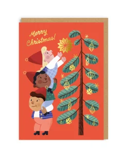 Santa's Helpers Tree Christmas Card | Ohh Deer