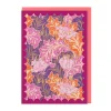 Scalloped Bold Warm Leaves Birthday Card