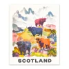 Scotland Highland Cows Riso Print (12x10)