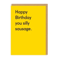Silly Sausage Birthday Greeting Card