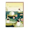Singing Frogs Birthday Card